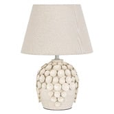 Luminea Newport Cream Ceramic Table Lamp