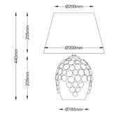 Luminea Newport Cream Ceramic Table Lamp