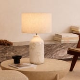 Luminea Burbank White Ceramic Table Lamp