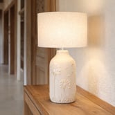 Luminea Burbank White Ceramic Table Lamp
