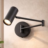 Luminea Calexico Aluminium Adjustable Wall Spotlight with USB