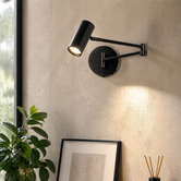 Luminea Calexico Aluminium Adjustable Wall Spotlight with USB