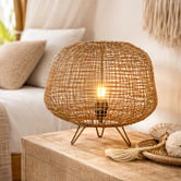 Luminea Stratford Rattan Table Lamp