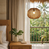 Luminea Stratford Rattan Pendant Light