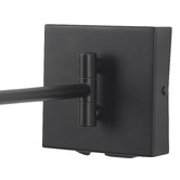 Luminea Denari Linen Swing Arm Wall Light with USB