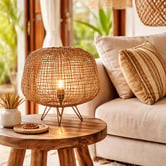 Luminea Stratford Rattan Table Lamp