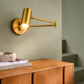 Luminea Calexico Aluminium Adjustable Wall Spotlight with USB