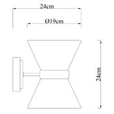 Luminea Soma Linen 2-Light Up/Down Wall Light