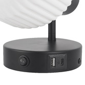 Luminea Clement Glass Wall Mounted Reading Light with USB