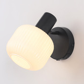 Luminea Clement Glass Wall Mounted Reading Light with USB