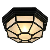 Luminea Moines Aluminium Outdoor Flush Mount Ceiling Light