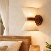 Luminea Soma Linen 2-Light Up/Down Wall Light