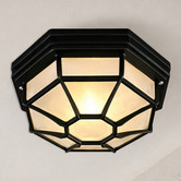 Luminea Moines Aluminium Outdoor Flush Mount Ceiling Light