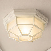 Luminea Moines Aluminium Outdoor Flush Mount Ceiling Light