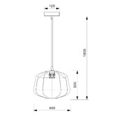Luminea Stratford Rattan Pendant Light