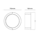 Luminea Omar LED Outdoor Wall Light