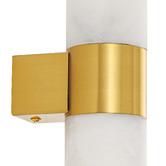 Luminea Elfie Marble-look 2-Light Wall Sconce