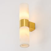 Luminea Elfie Marble-look 2-Light Wall Sconce