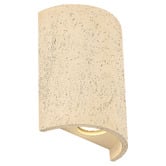 Luminea Mikara Travertine-look 2-Light Up/Down Wall Light
