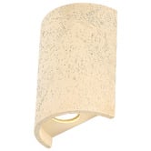 Luminea Mikara Travertine-look 2-Light Up/Down Wall Light