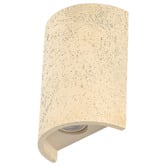 Luminea Mikara Travertine-look 2-Light Up/Down Wall Light