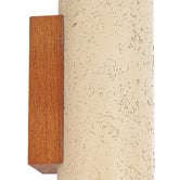 Luminea Kavan Travertine-look 2-Light Up/Down Wall Light