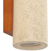 Luminea Kavan Travertine-look 2-Light Up/Down Wall Light