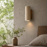Luminea Kavan Travertine-look 2-Light Up/Down Wall Light