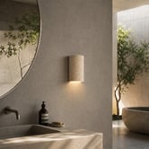 Luminea Mikara Travertine-look 2-Light Up/Down Wall Light