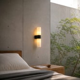 Luminea Elfie Marble-look 2-Light Wall Sconce