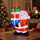 Luminea Nika Santa with Gift Boxes LED Christmas Decoration