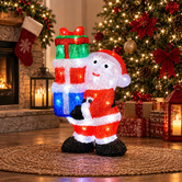 Luminea Nika Santa with Gift Boxes LED Christmas Decoration