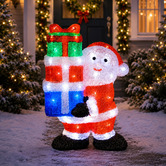 Luminea Nika Santa with Gift Boxes LED Christmas Decoration