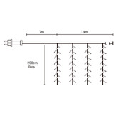 Luminea 1336 Kieran LED Curtain Lights