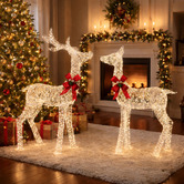 Luminea Karen Stag &amp; Doe LED Christmas Decoration