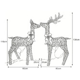 Luminea Karen Stag &amp; Doe LED Christmas Decoration