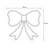 Luminea Elian Lit Bow LED Christmas Light Display