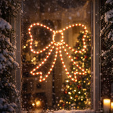 Luminea Elian Lit Bow LED Christmas Light Display