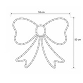 Luminea Elian Lit Bow LED Christmas Light Display