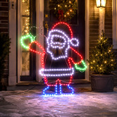 Luminea Cian Waving Santa LED Christmas Light Display