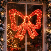 Luminea Oren 3D Lit Bow LED Christmas Light Display