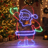 Luminea Cian Waving Santa LED Christmas Light Display