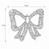 Luminea Oren 3D Lit Bow LED Christmas Light Display