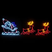 Luminea Karon Santa &amp; Reindeer LED Christmas Decoration Set