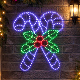 Luminea Kian Candy Canes LED Christmas Light Display
