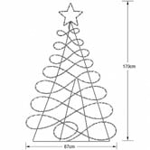 Luminea Taren Tree Silhouette LED Christmas Light Display