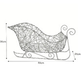 Luminea Maren Sleigh LED Christmas Ornament