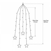 Luminea Lior LED Fairy Lights with Stars