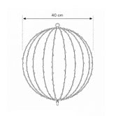 Luminea Noam Metal Ball LED Christmas Light Display