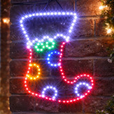 Luminea Rian Stocking LED Christmas Light Display